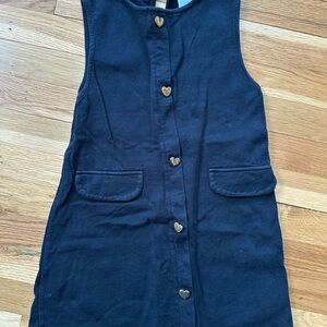 Zara black Kids Dress with Heart Accents